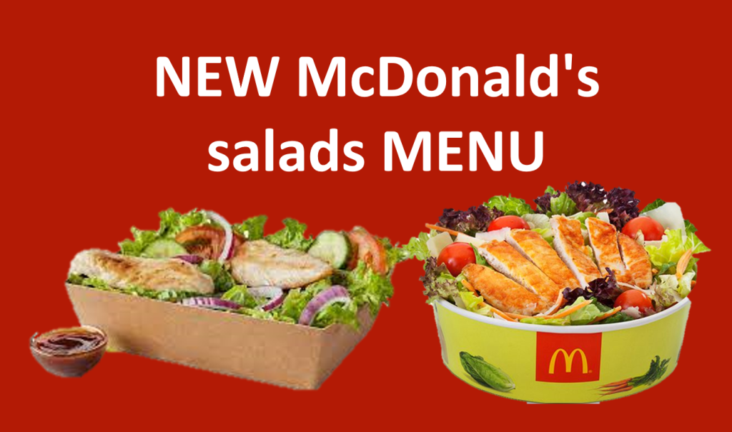 McDonald’s menu salads, salads at McDonald’s nutrition, McDonald’s salad 2023 price, McDonald’s menu