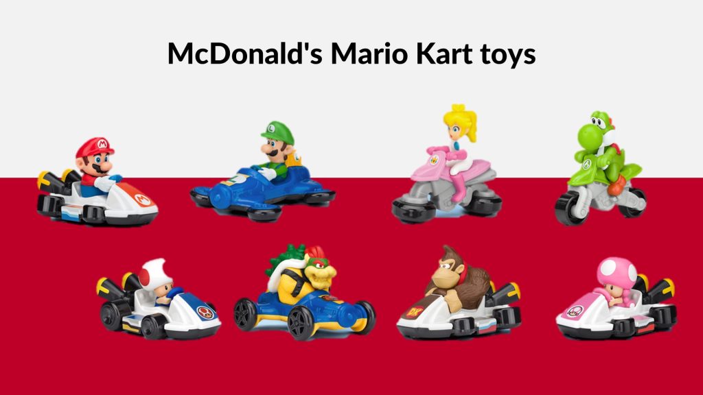 McDonald's Mario Kart toys