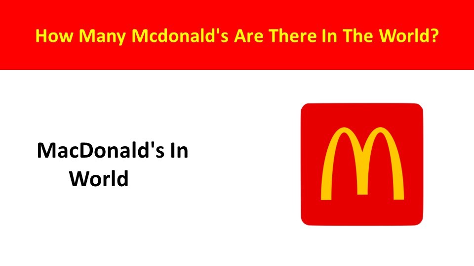 How many McDonald's are there in the world?