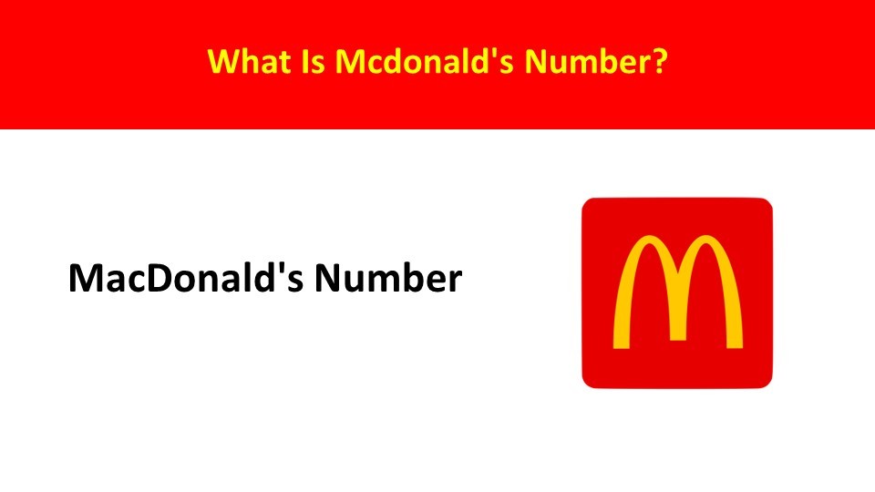 McDonald's number 